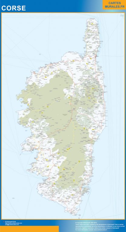 Regio Corse wandkaarten