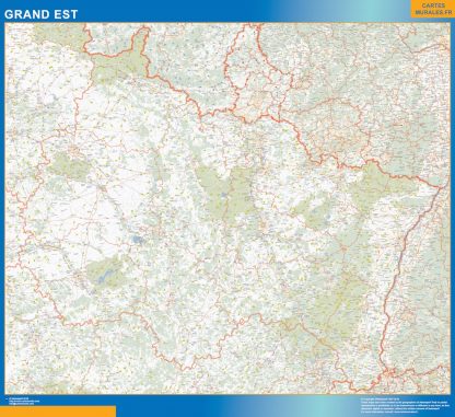 Regio Grand Est wandkaarten