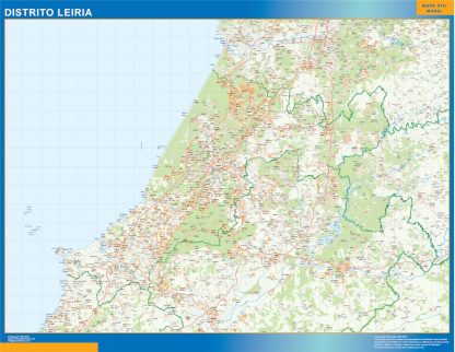 Regio Leiria wandkaarten Portugal