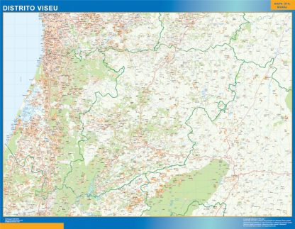 Regio Viseu wandkaarten Portugal