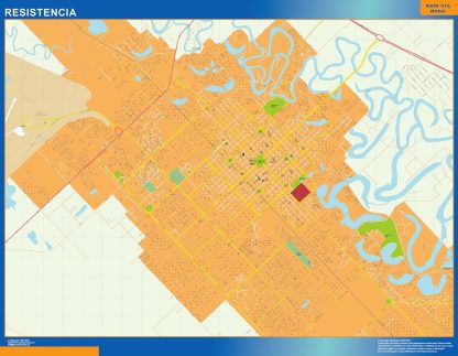 Resistencia wandkaarten Argentinië