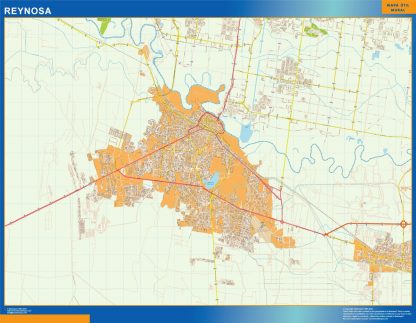Reynosa wandkaarten Mexico