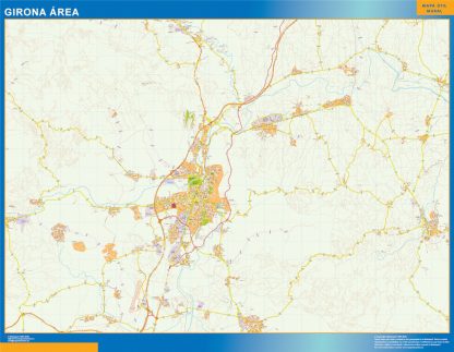 weg wandkaarten Girona Spanje
