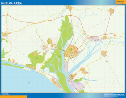 weg wandkaarten Huelva Spanje