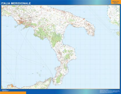 weg wandkaarten Italië South
