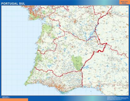 weg wandkaarten Portugal South