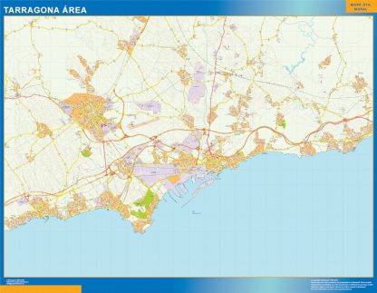 weg wandkaarten Tarragona Spanje