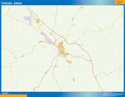 weg wandkaarten Teruel Spanje