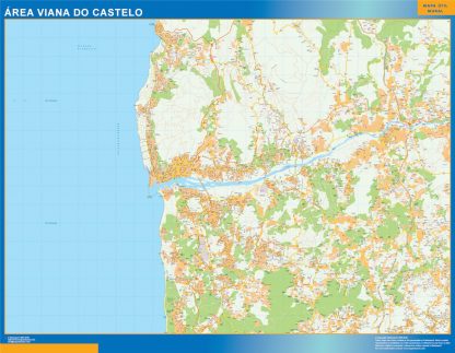 weg wandkaarten Viana Do Castelo Portugal