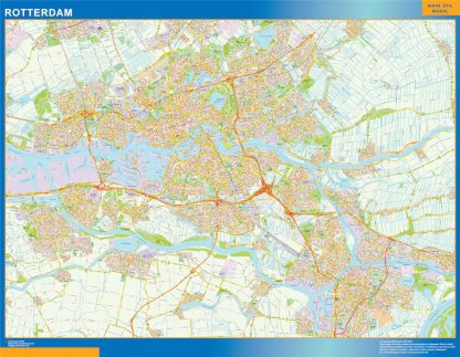 Rotterdam wandkaarten in Netherlands