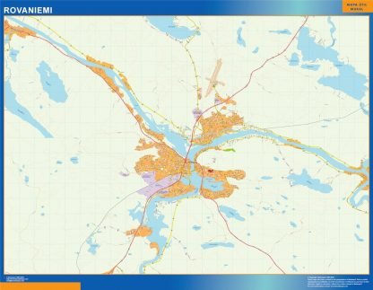 Rovaniemi wandkaarten Finland