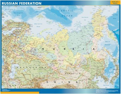 Russia wandkaarten