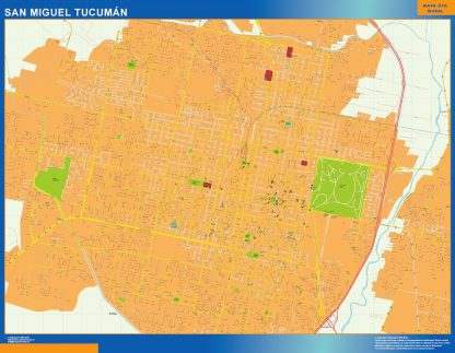 San Miguel Tucuman wandkaarten Argentinië