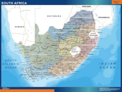South Africa wandkaarten