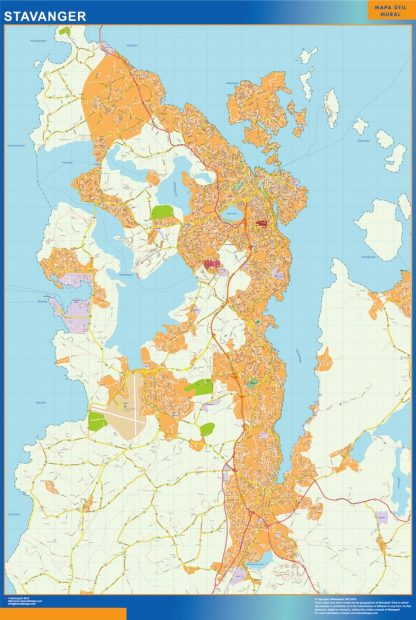 Stavanger wandkaarten in Norway