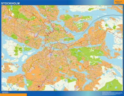 Stockholm wandkaarten in Sweden