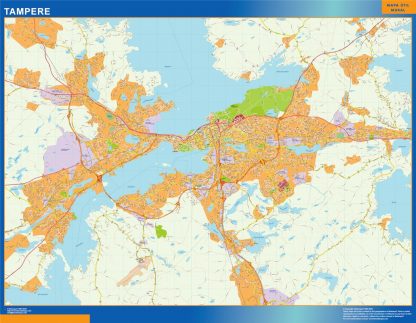 Tampere wandkaarten Finland