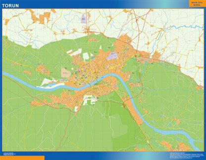 Torun wandkaarten Polen
