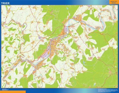 Trier wandkaarten Duitsland