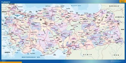 Turkey wandkaarten