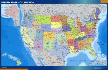 Usa wandkaarten