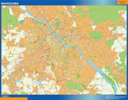 Varsovia wandkaarten Polen