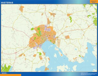 Vasteras wandkaarten in Sweden