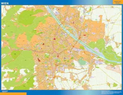 Vienna wandkaarten Oostenrijk