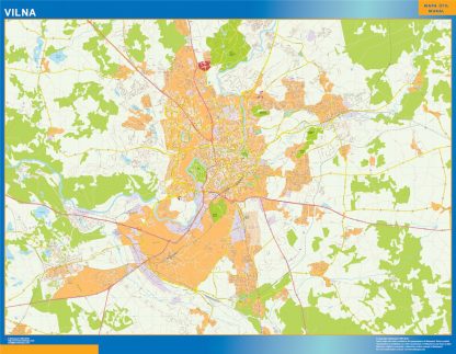 Vilnius wandkaarten