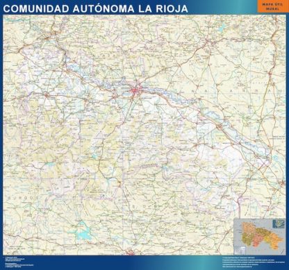 wandkaarten La Rioja