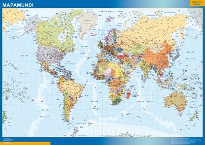 Wereld wandkaarten spanish